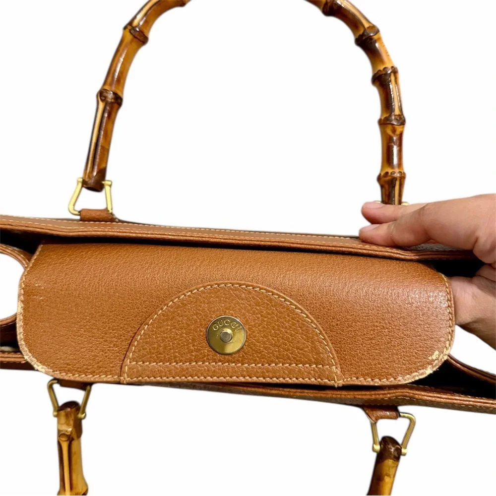 Gucci Diana Bamboo Tote Handbag – Leather - Picture 8 of 15